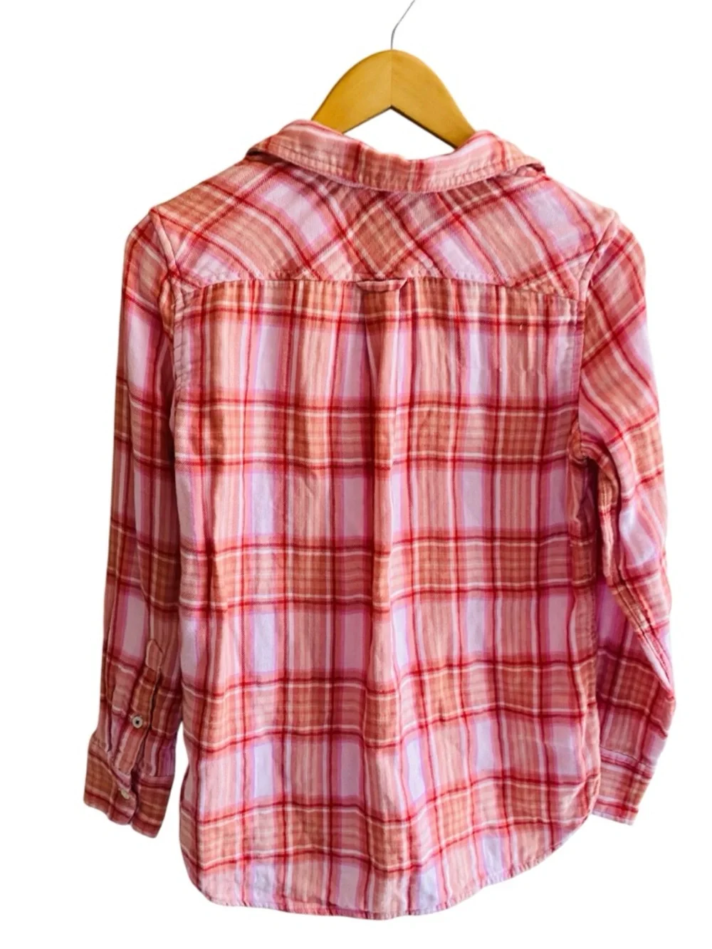 J. Crew Tartan Flannel Shirt size 0 BD785